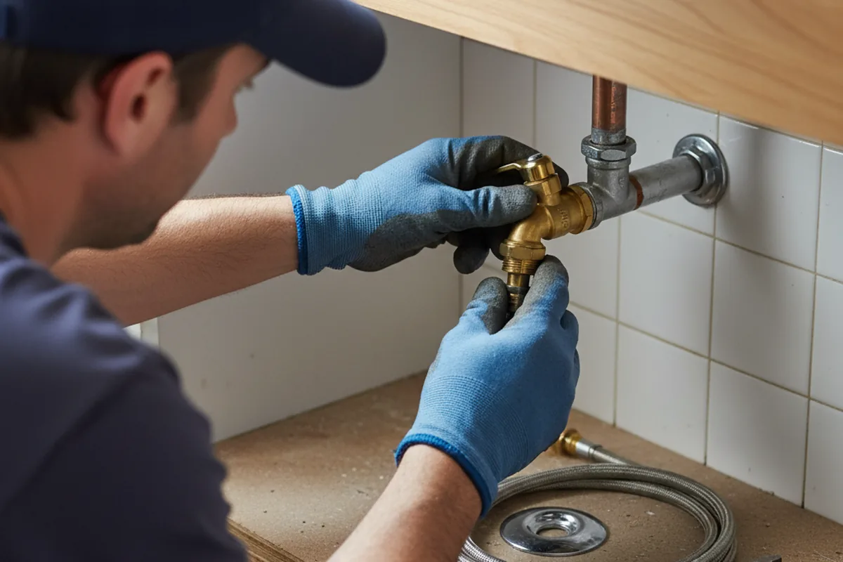 Shutoff valve and fitting work during Repiping in White Bluff